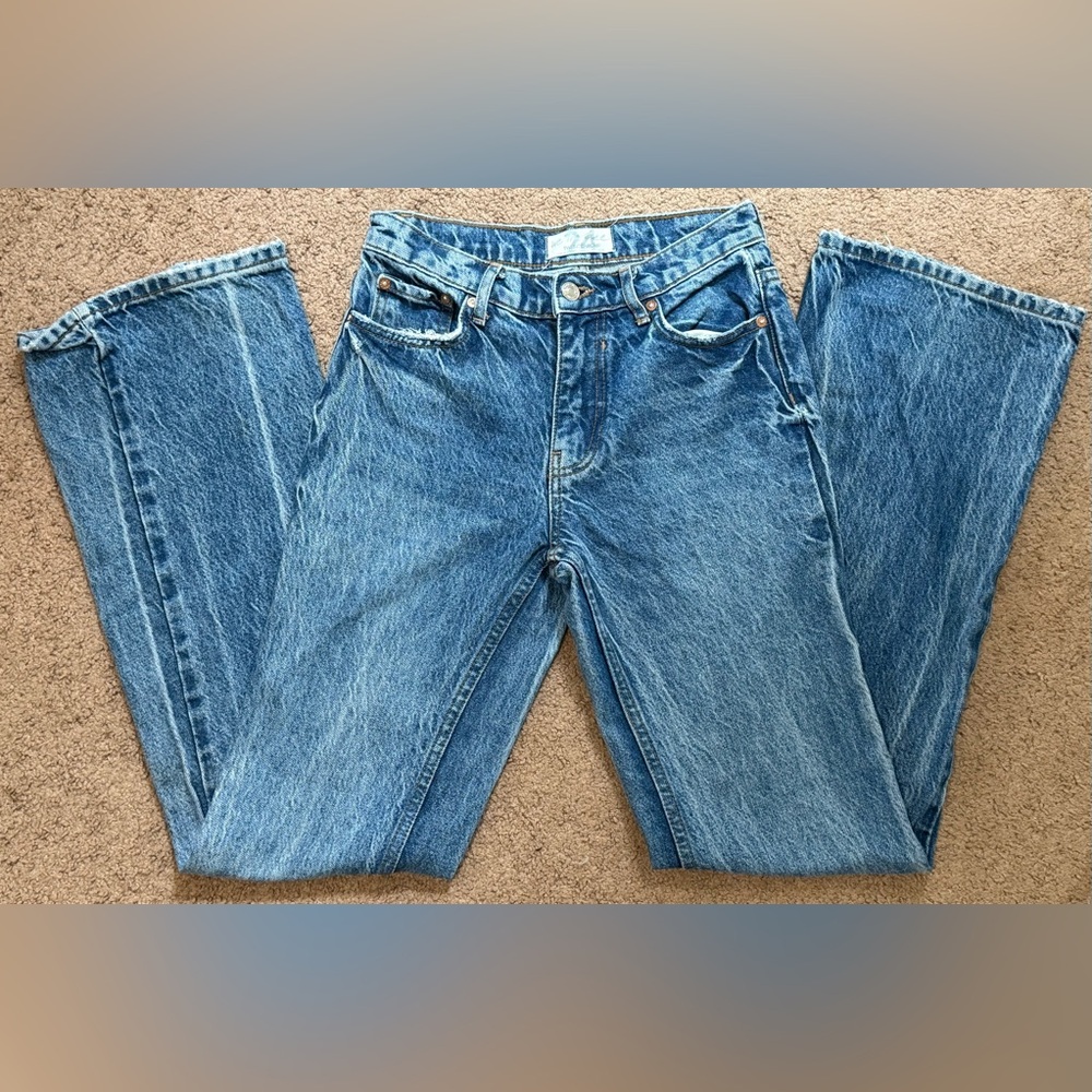Free People We The Free Laurel Canyon Flare Jeans Sz 24 OB1153189